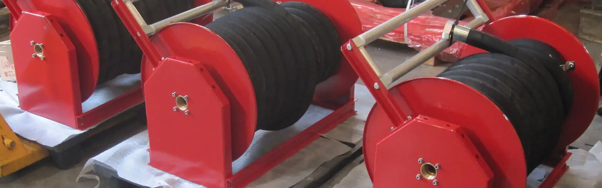 Vehicular Fire Hose Reels with Electric Rewind - MALECO for Firefighting Vehicles